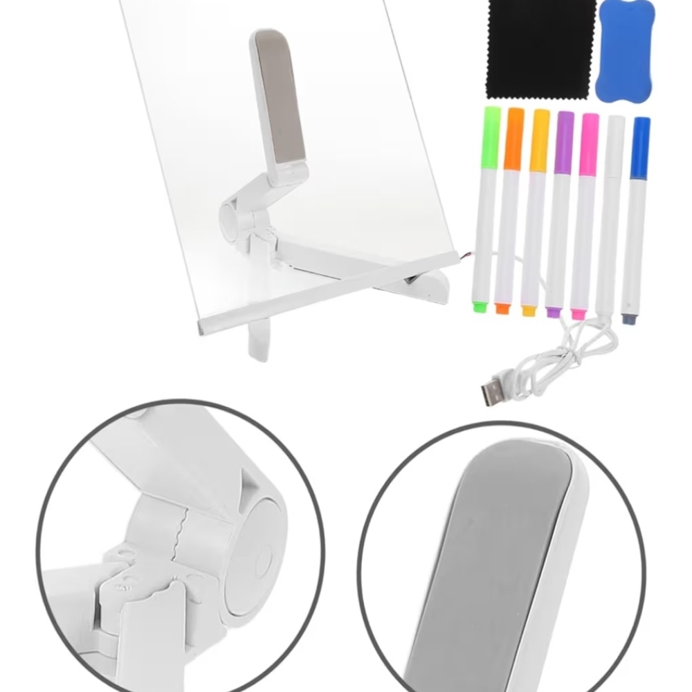 LED NOTE LIGHT BOARD WITH STAND AND ACCESORIES. - Picture 6 of 8
